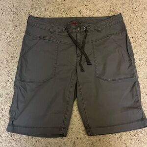 The North Face Gray Bermuda Shorts with Drawstring Waist